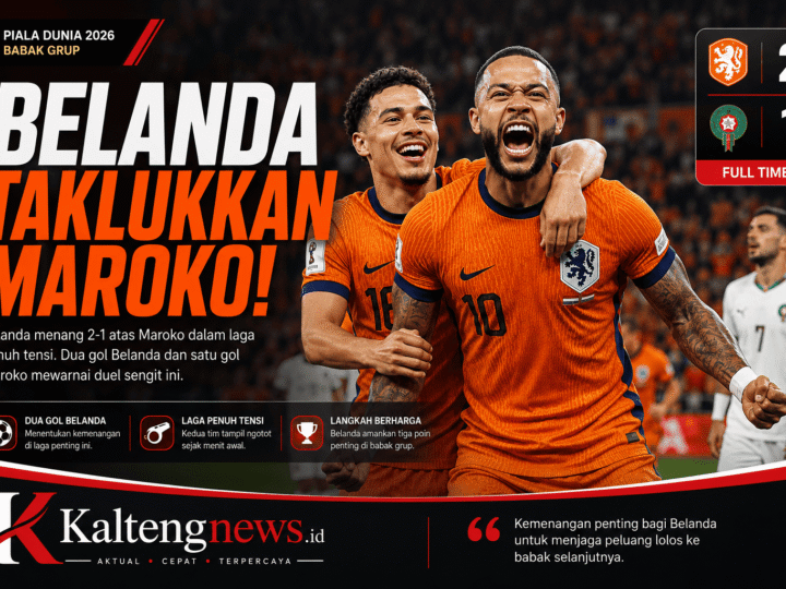 Belanda Taklukkan Maroko 2-1, Oranje Jaga Asa di Piala Dunia 2026