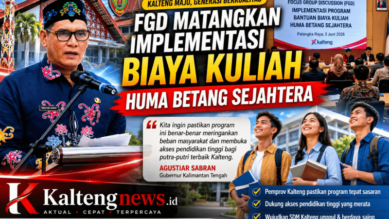 FGD HBS Digelar, Pemprov Kalteng Pastikan Bantuan Kuliah Tepat Sasaran