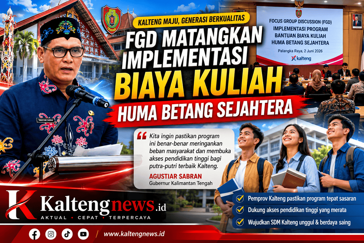 FGD HBS Digelar, Pemprov Kalteng Pastikan Bantuan Kuliah Tepat Sasaran
