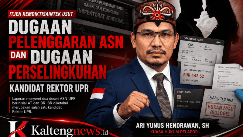 Itjen Kemdiktisaintek Usut Dugaan Pelanggaran ASN dan Perselingkuhan Kandidat Rektor UPR