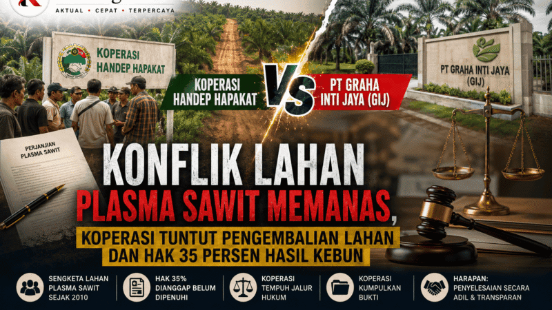 Koperasi Handep Hapakat Tuntut Pengembalian Lahan Plasma dan Hak 35 Persen Hasil Kebun