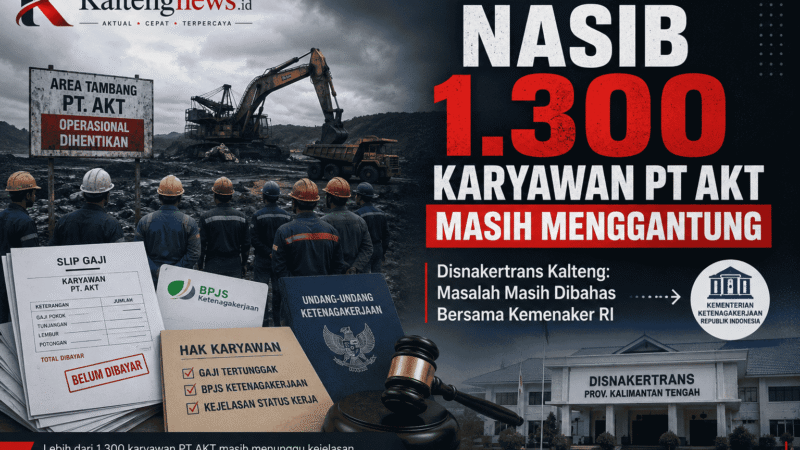 Nasib 1.300 Karyawan PT AKT Belum Jelas, Disnakertrans Kalteng Masih Tunggu Proses Koordinasi