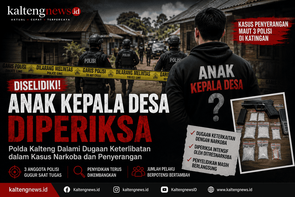 Anak Kepala Desa Diperiksa, Polda Kalteng Dalami Kasus Penyerangan Tewaskan Tiga Polisi