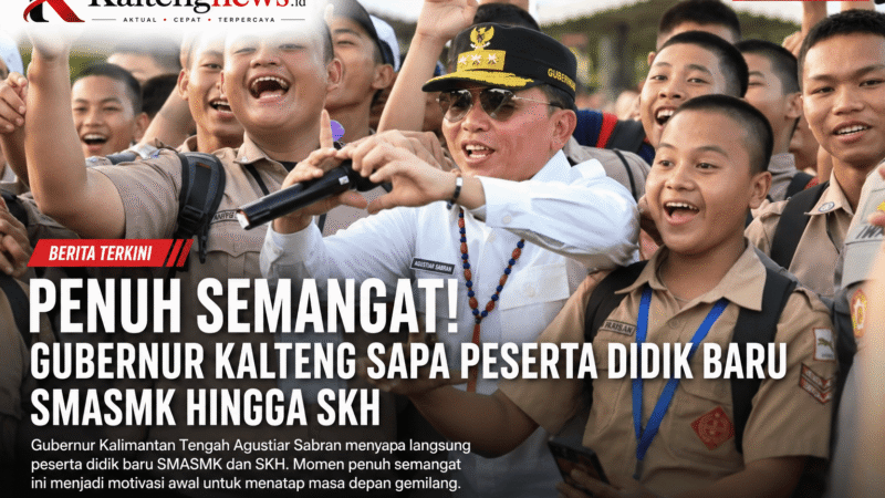 Gubernur Agustiar Sabran Suntik Semangat Ribuan Siswa Baru, Ajak Raih Cita-cita Setinggi Langit