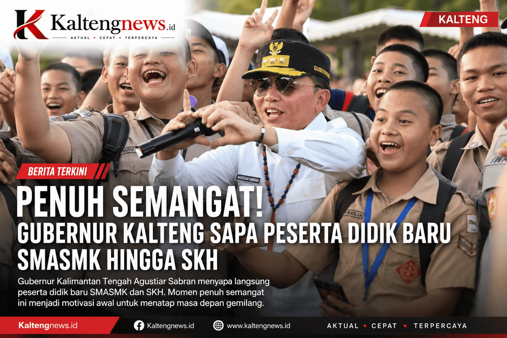 Gubernur Agustiar Sabran Suntik Semangat Ribuan Siswa Baru, Ajak Raih Cita-cita Setinggi Langit