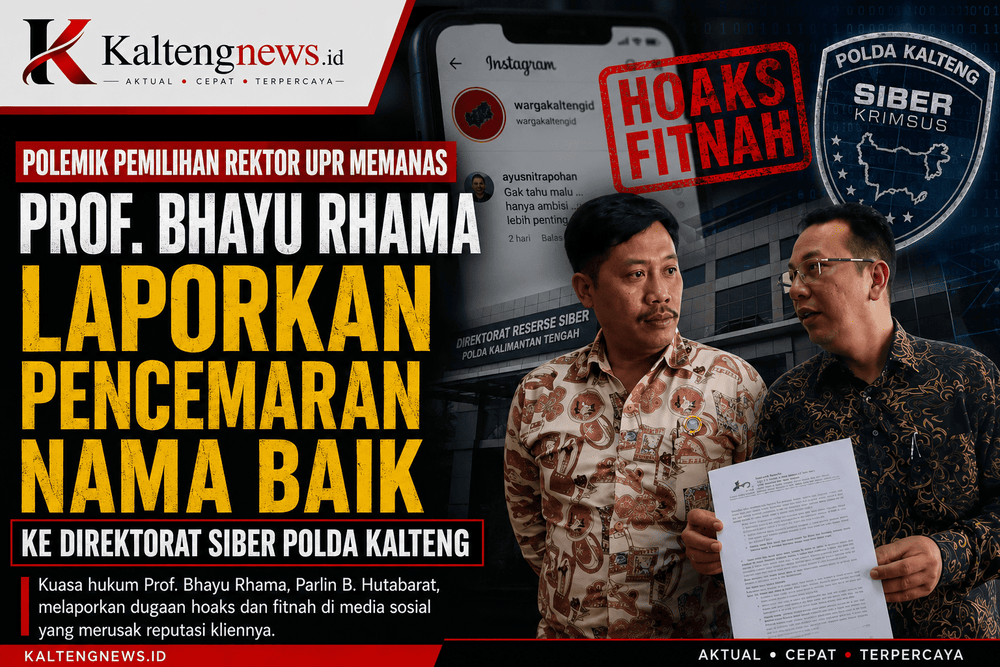 Calon Rektor UPR Laporkan Dugaan Pencemaran Nama Baik ke Polda Kalteng