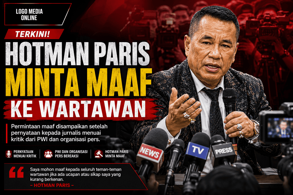 Hotman Paris Minta Maaf kepada Wartawan