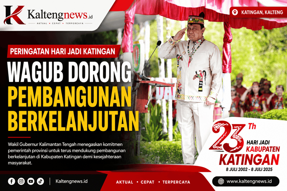 Wagub Dorong Pembangunan Berkelanjutan pada Peringatan Hari Jadi Kabupaten Katingan