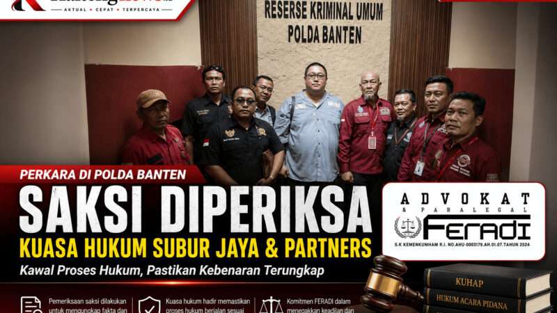 Saksi Diperiksa, Kasus Dugaan Pengeroyokan Waketum FERADI WPI Naik ke Tahap Penyidikan