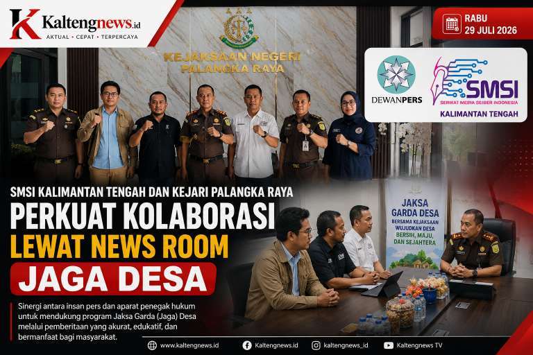SMSI–Kejari Palangka Raya Perkuat Sinergi Dukung Jaga Desa