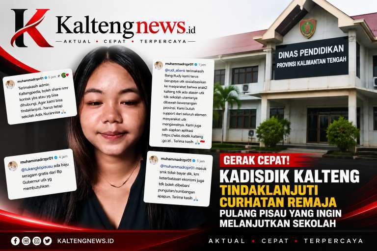 Kadisdik Kalteng Gerak Cepat Tindaklanjuti Curhatan Remaja Pulang Pisau yang Ingin Melanjutkan Sekolah