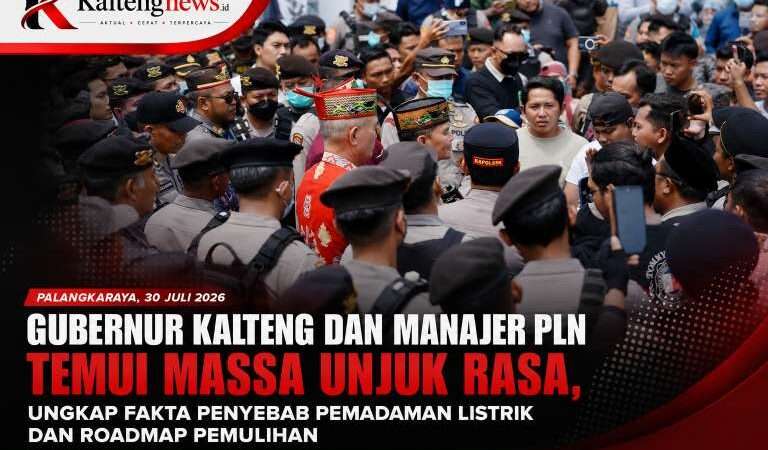 Gubernur Kalteng Temui Massa Aksi, PLN Paparkan Penyebab Pemadaman dan Roadmap Pemulihan
