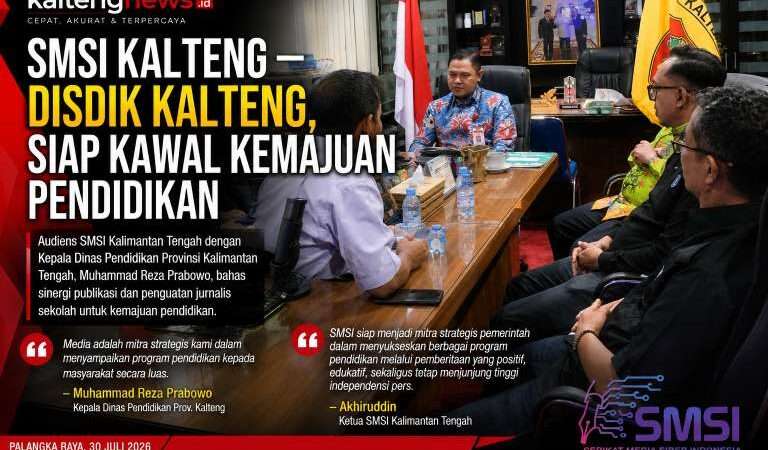 SMSI Kalteng dan Disdik Perkuat Sinergi, Siap Kawal Kemajuan Pendidikan Melalui Publikasi Edukatif