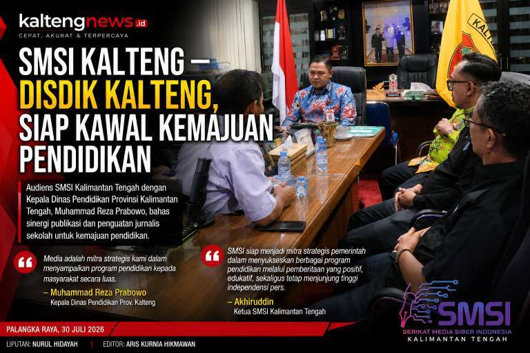 SMSI Kalteng dan Disdik Perkuat Sinergi, Siap Kawal Kemajuan Pendidikan Melalui Publikasi Edukatif