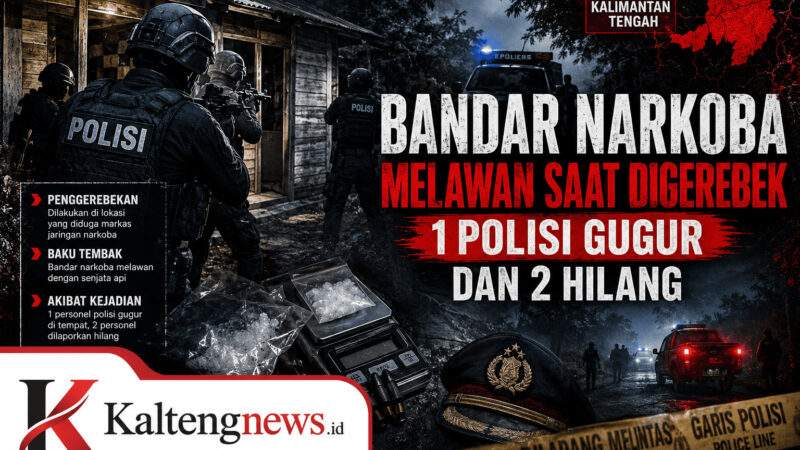 Gerebek Bandar Sabu di Katingan Berujung Maut: Satu Polisi Gugur, Dua Personel Hilang Saat Dikepung Massa