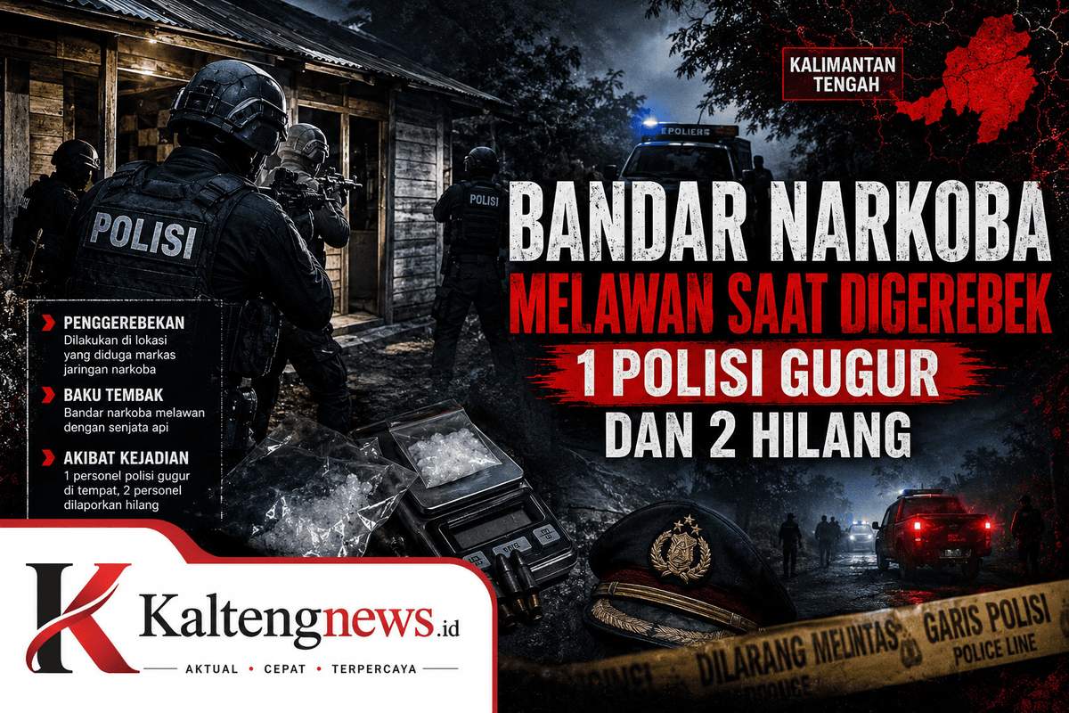 Gerebek Bandar Sabu di Katingan Berujung Maut: Satu Polisi Gugur, Dua Personel Hilang Saat Dikepung Massa