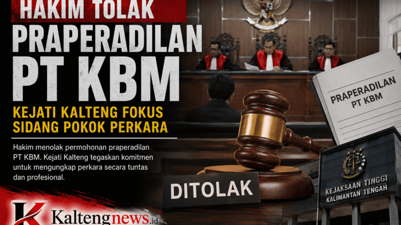 Hakim Tolak Praperadilan PT KBM, Kejati Kalteng Fokus Buktikan Perkara Zirkon