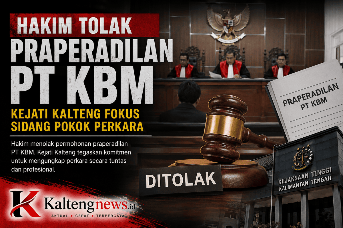 Hakim Tolak Praperadilan PT KBM, Kejati Kalteng Fokus Buktikan Perkara Zirkon
