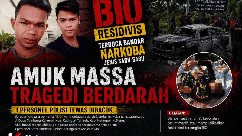 Foto Diduga Residivis Narkoba “BIO” Beredar, Polisi Belum Pastikan Identitas Resmi Tersangka