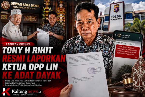 Tony H Rihit Resmi Laporkan Ketua DPP LIN ke Adat Dayak