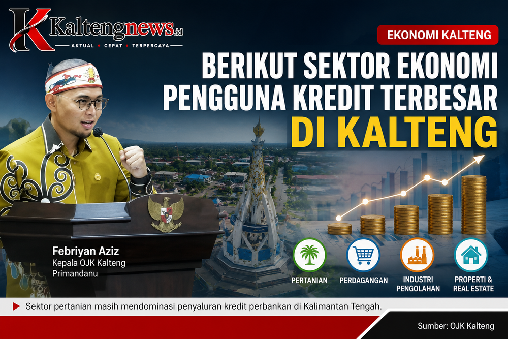 Rumah Tangga Dominasi Penyaluran Kredit di Kalteng, OJK: Stabilitas Sektor Keuangan Tetap Terjaga