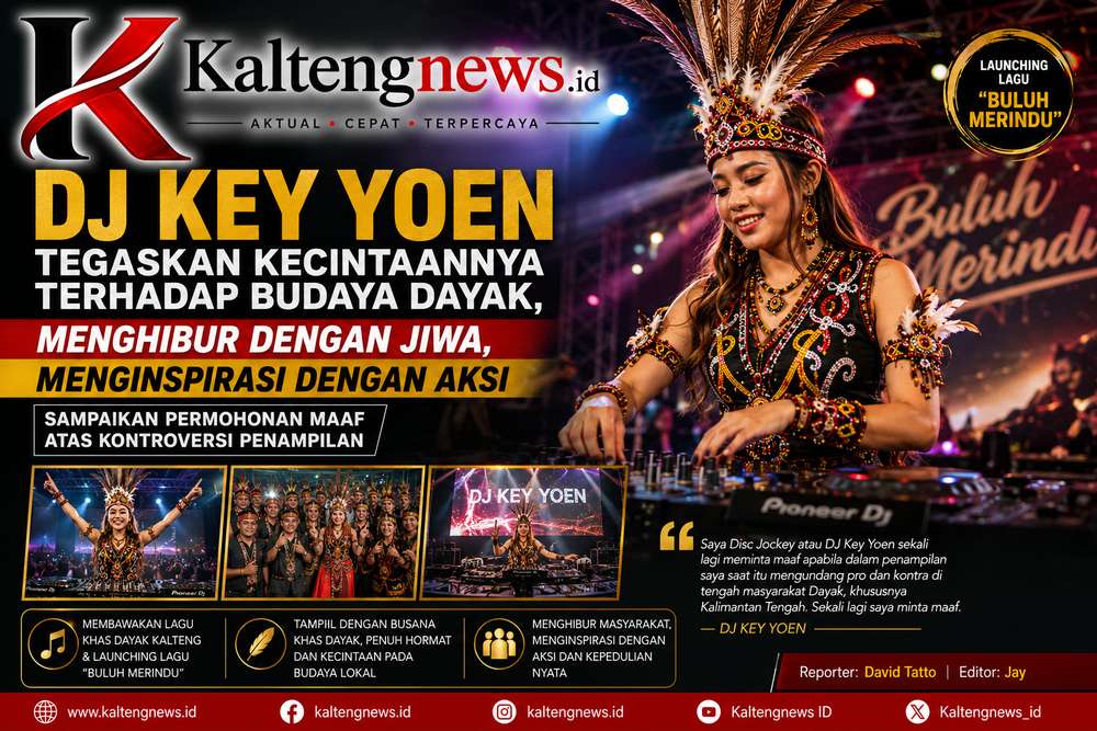 DJ Key Yoen Minta Maaf, Tegaskan Cintai Budaya Dayak
