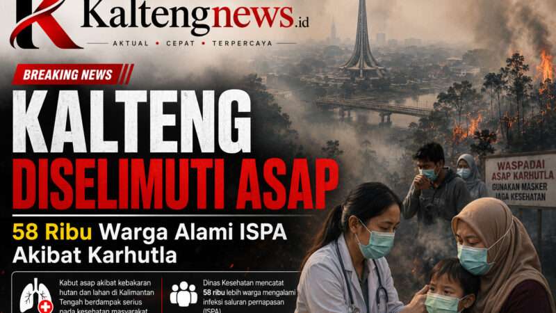 Kalteng Diselimuti Asap, Puluhan Ribu Warga Terserang ISPA
