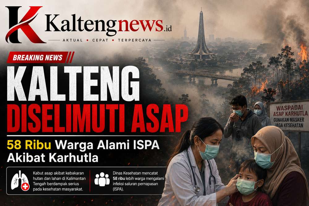 Kalteng Diselimuti Asap, Puluhan Ribu Warga Terserang ISPA