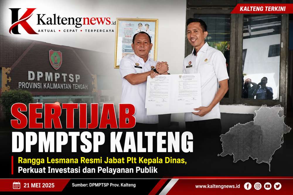 Sertijab DPMPTSP Kalteng, Rangga Lesmana Resmi Jabat Plt Kepala Dinas