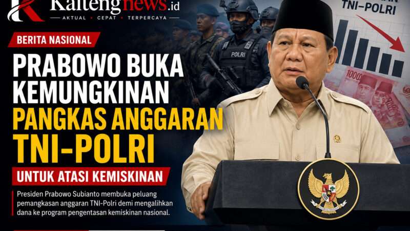 Prabowo Buka Peluang Pangkas Anggaran TNI-Polri Demi Percepat Pengentasan Kemiskinan