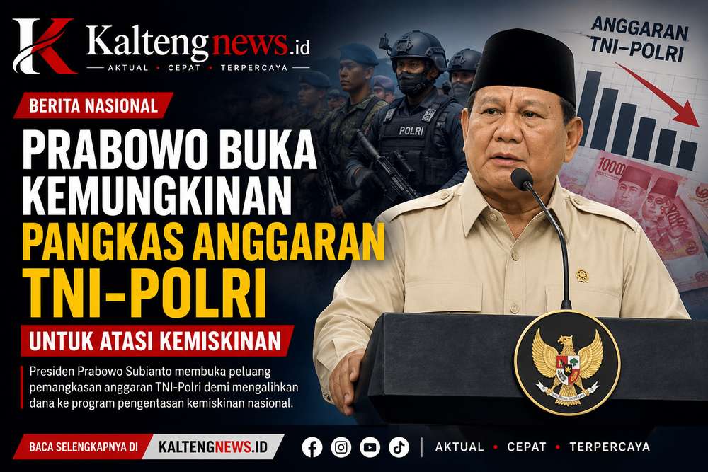 Prabowo Buka Peluang Pangkas Anggaran TNI-Polri Demi Percepat Pengentasan Kemiskinan