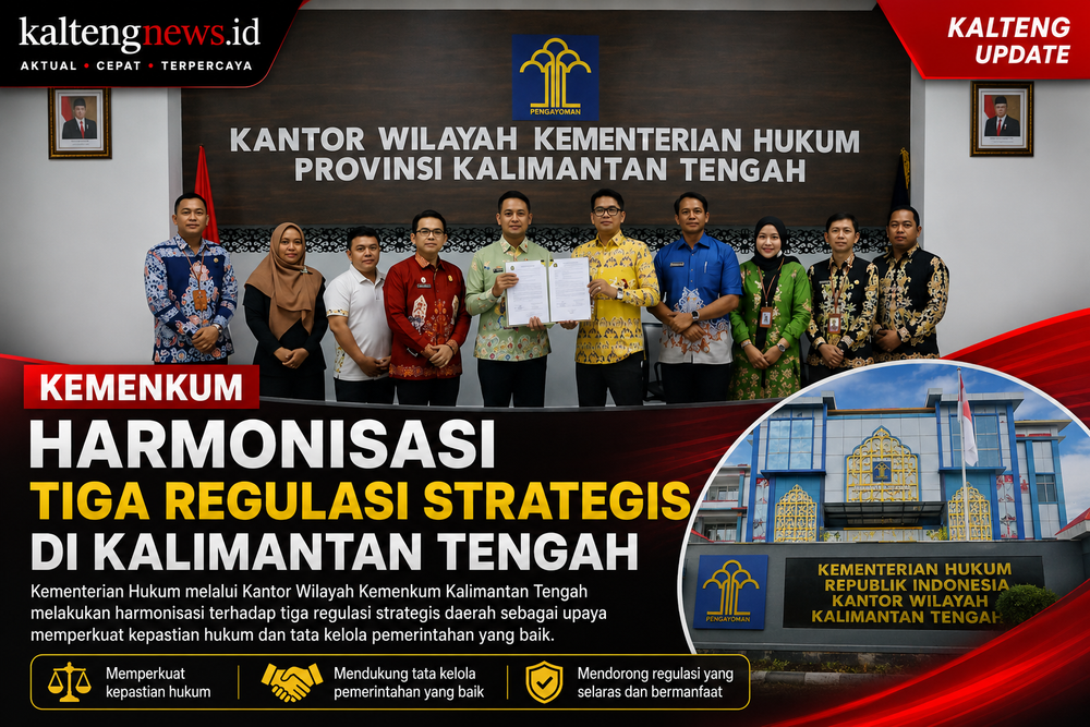Kemenkum Harmonisasi Tiga Regulasi Strategis di Kalteng