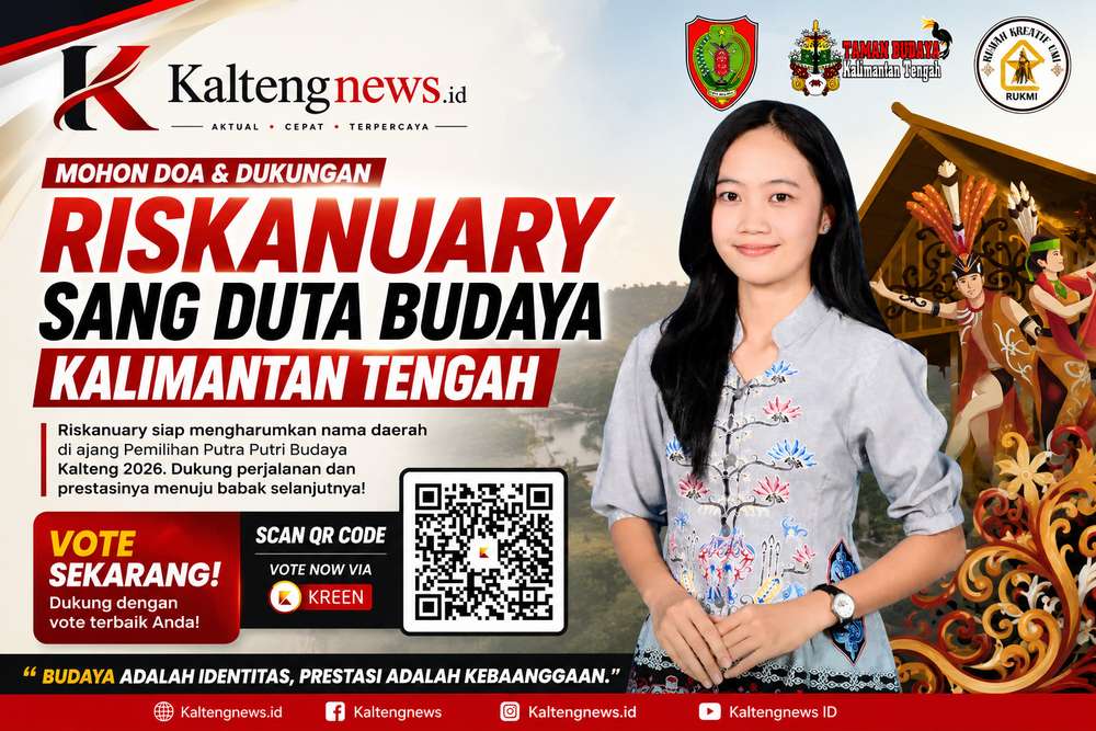 Mohon Dukungan untuk Riskanuary, Wakili Palangka Raya di Ajang Putra Putri Budaya Kalteng 2026