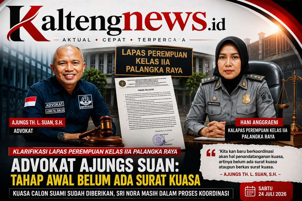 Klarifikasi Lapas Perempuan Kelas IIA Palangka Raya, Ajungs Suan Tegaskan Pendampingan Hukum Masih Tahap Koordinasi