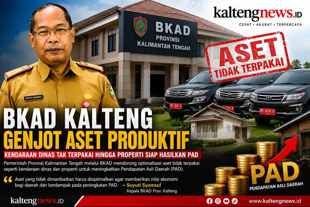 BKAD Kalteng Optimalkan Aset Tak Produktif, Kendaraan Dinas hingga Properti Disiapkan Dongkrak PAD