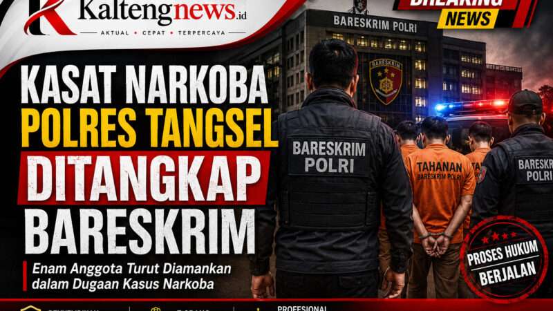 Kasat Narkoba Polres Tangsel dan Enam Anggota Ditangkap Bareskrim, Diduga Terlibat Kasus Narkoba
