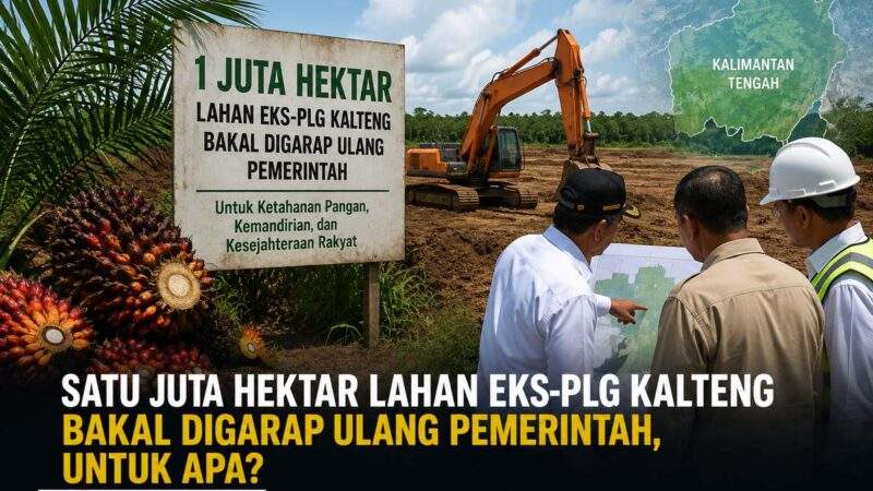 Pemerintah Siapkan Revitalisasi Eks PLG Kalteng, Satu Juta Hektare Lahan Kembali Jadi Prioritas