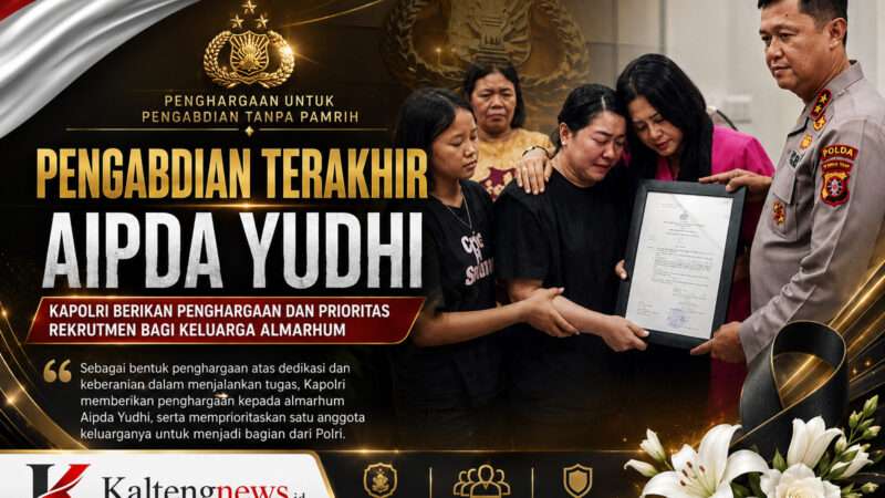 Pengabdian Terakhir Aiptu Anumerta Yudhi, Keluarga Dapat Prioritas Rekrutmen Polri