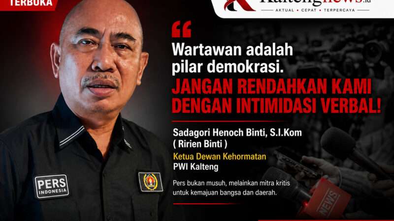 Ketua DK PWI Kalteng: Hormati Profesi Wartawan