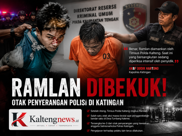 Ramlan Dibekuk, Polda Kalteng Persempit Pelaku Penyerangan Polisi di Katingan