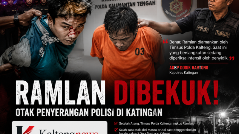 Ramlan Dibekuk, Polda Kalteng Persempit Pelaku Penyerangan Polisi di Katingan