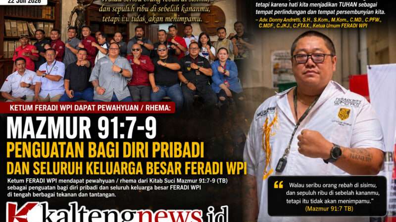 Ketum FERADI WPI Bagikan Kesaksian Rohani, Mazmur 91:7-9 Jadi Penguatan Hadapi Berbagai Tekanan