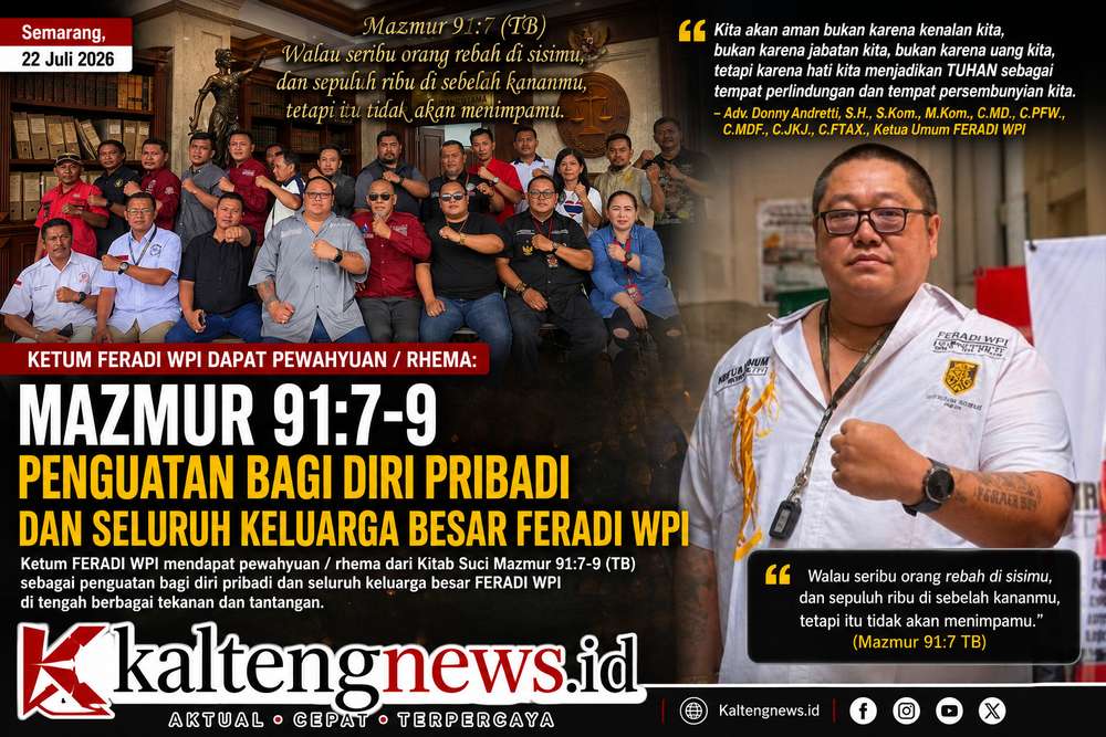 Ketum FERADI WPI Bagikan Kesaksian Rohani, Mazmur 91:7-9 Jadi Penguatan Hadapi Berbagai Tekanan
