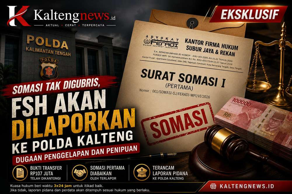 Somasi Diabaikan, FSH Terancam Dilaporkan ke Polda Kalteng