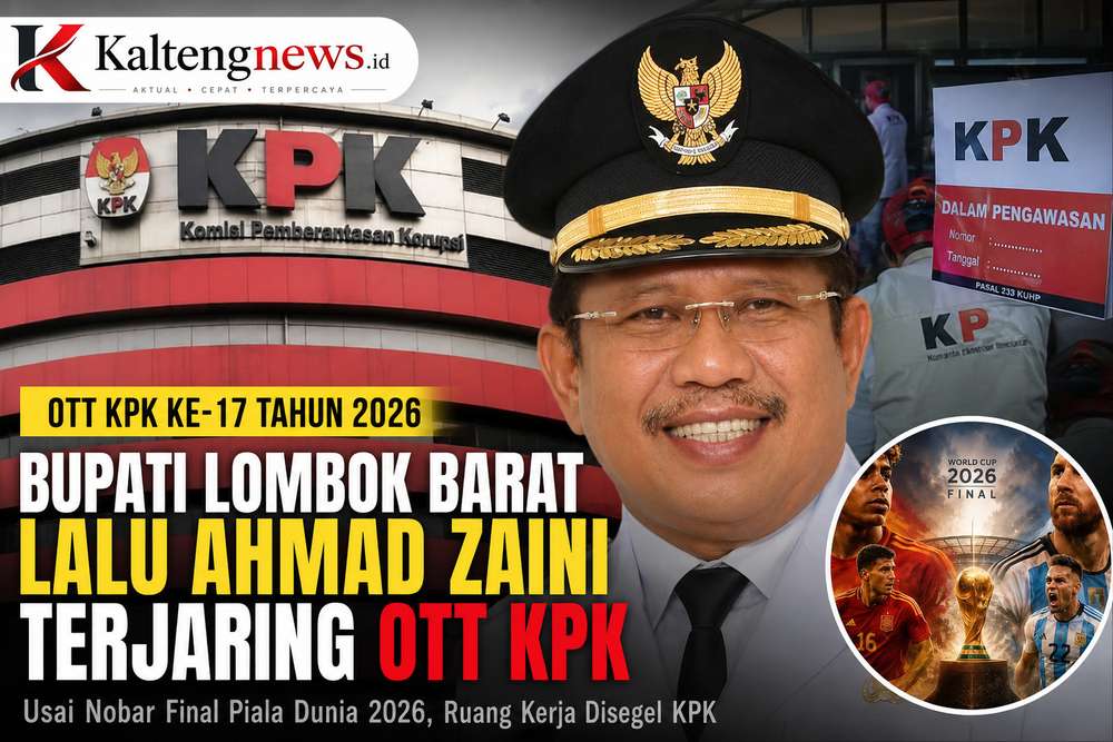 Usai Nobar Final Piala Dunia, Bupati Lombok Barat Terjaring OTT KPK