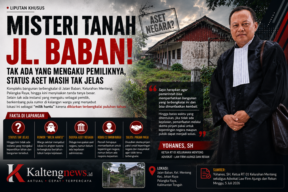 Misteri Aset Jalan Baban, Tak Ada yang Mengaku Pemilik, Warga Desak Pemerintah Bertindak