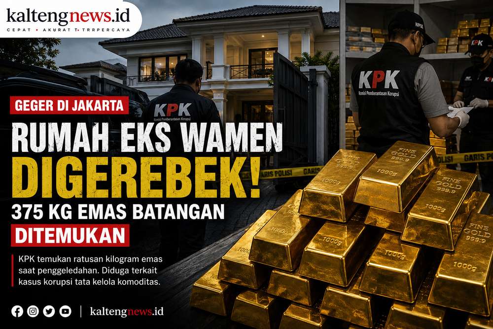 Rumah Eks Wamen Digerebek, Aparat Sita 375 Kilogram Emas Batangan