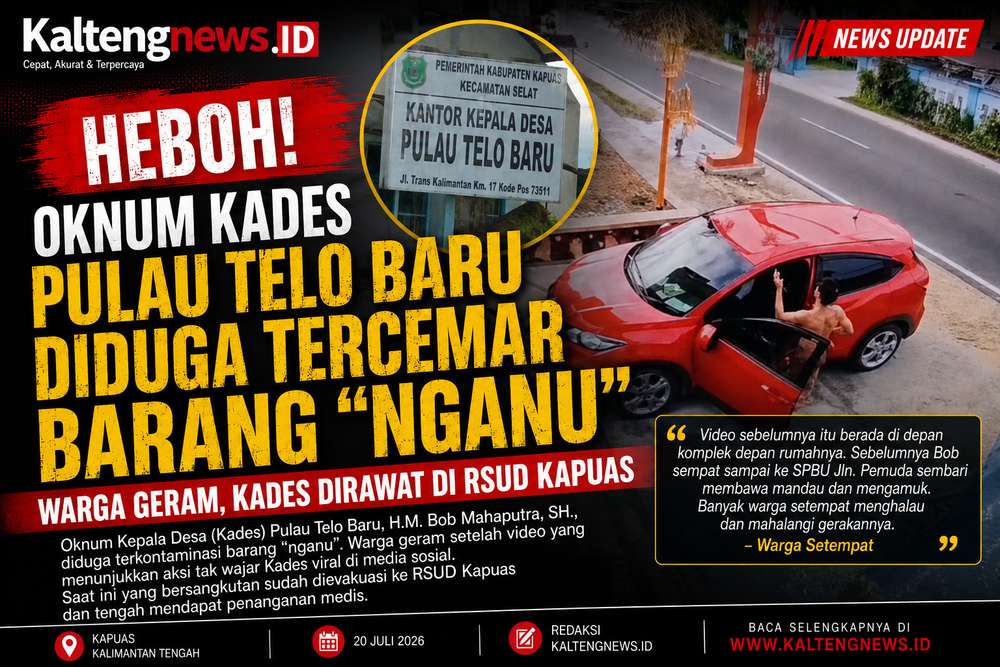 Diduga Mengamuk, Kades Pulau Telo Baru Dievakuasi ke RSUD Kapuas