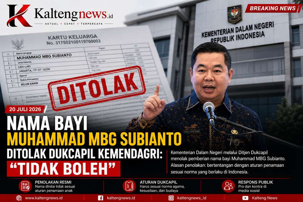 Nama Bayi Mengandung Singkatan Ditolak, Dukcapil Tegaskan Ikuti Aturan