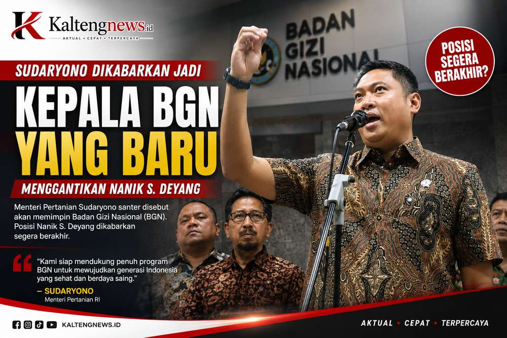 Sudaryono Dikabarkan Gantikan Nanik S. Deyang Pimpin BGN